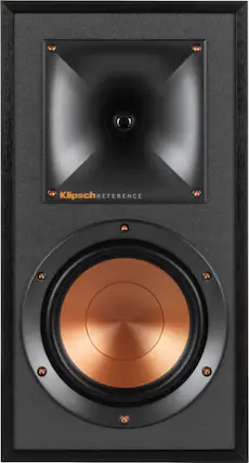Front. Klipsch - Reference Series 5-1/4" 340-Watt Passive 2-Way Bookshelf Speakers (Pair) - Black.