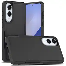 Equipd - Phone Case for Galaxy S25 Edge (6.7 Inch), Heavy Duty Rugged Shockproof Full Body Protection Cover - Black