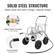 SOLID STEEL STRUCTURE
Easily store and reel in longer, heavier hoses
Brass Fitting Connector
No water leakage
Foam Handrail
Comfortable Grip