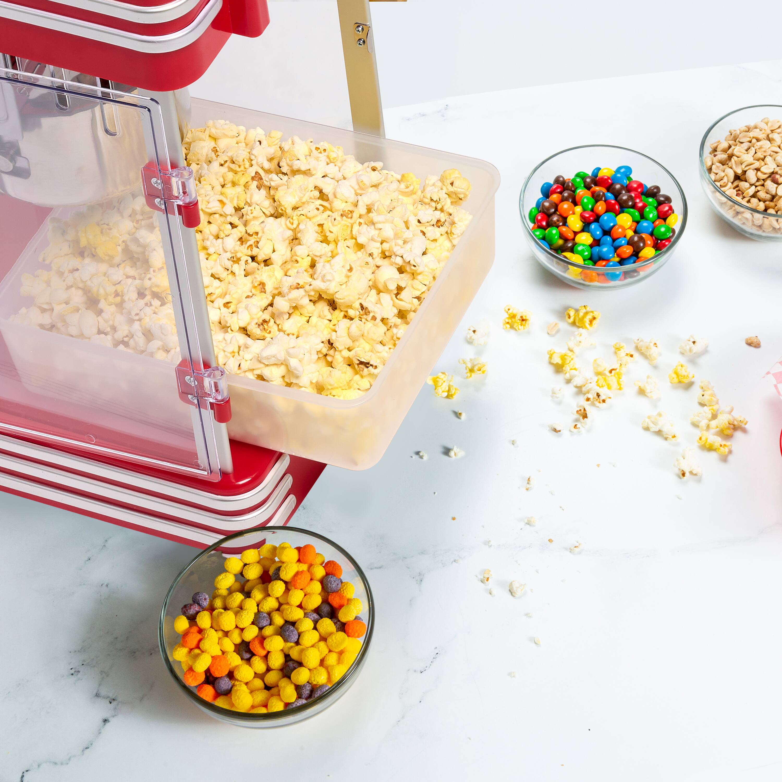 Alt View 5. Nostalgia - Retro 2.5-oz. Popcorn Cart - Red.