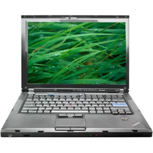 Front Standard. Lenovo - 14" ThinkPad Notebook - 4 GB Memory - 160 GB Hard Drive - Black.