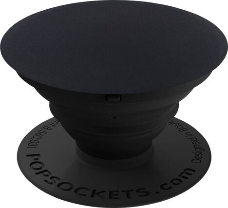 Front. PopSockets - Multifunctional Holder for Mobile Phones - Black (Accordion)/Black (Platform).