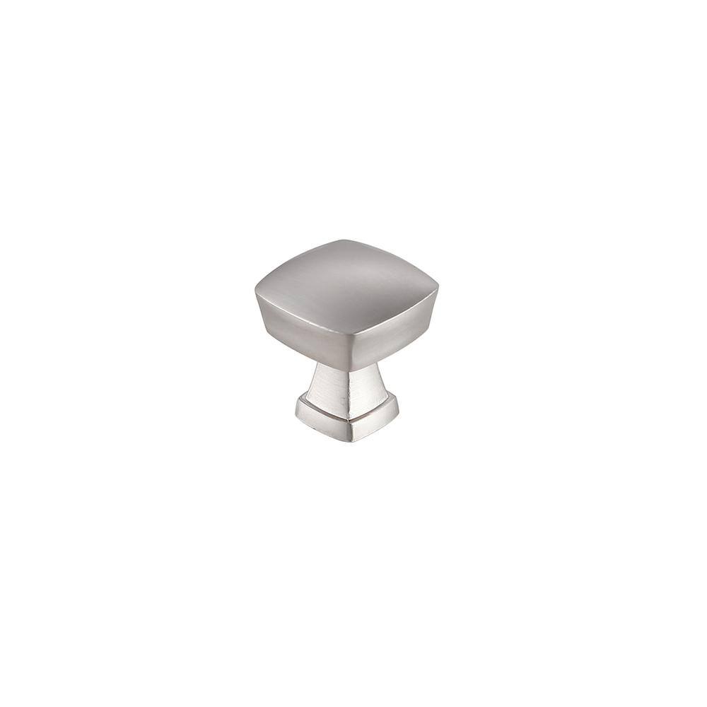 Back. Elegant Decor - Irvin 1.3" Brushed Nickel Square Knob Multipack (Set of 10) - Brushed Nickel.