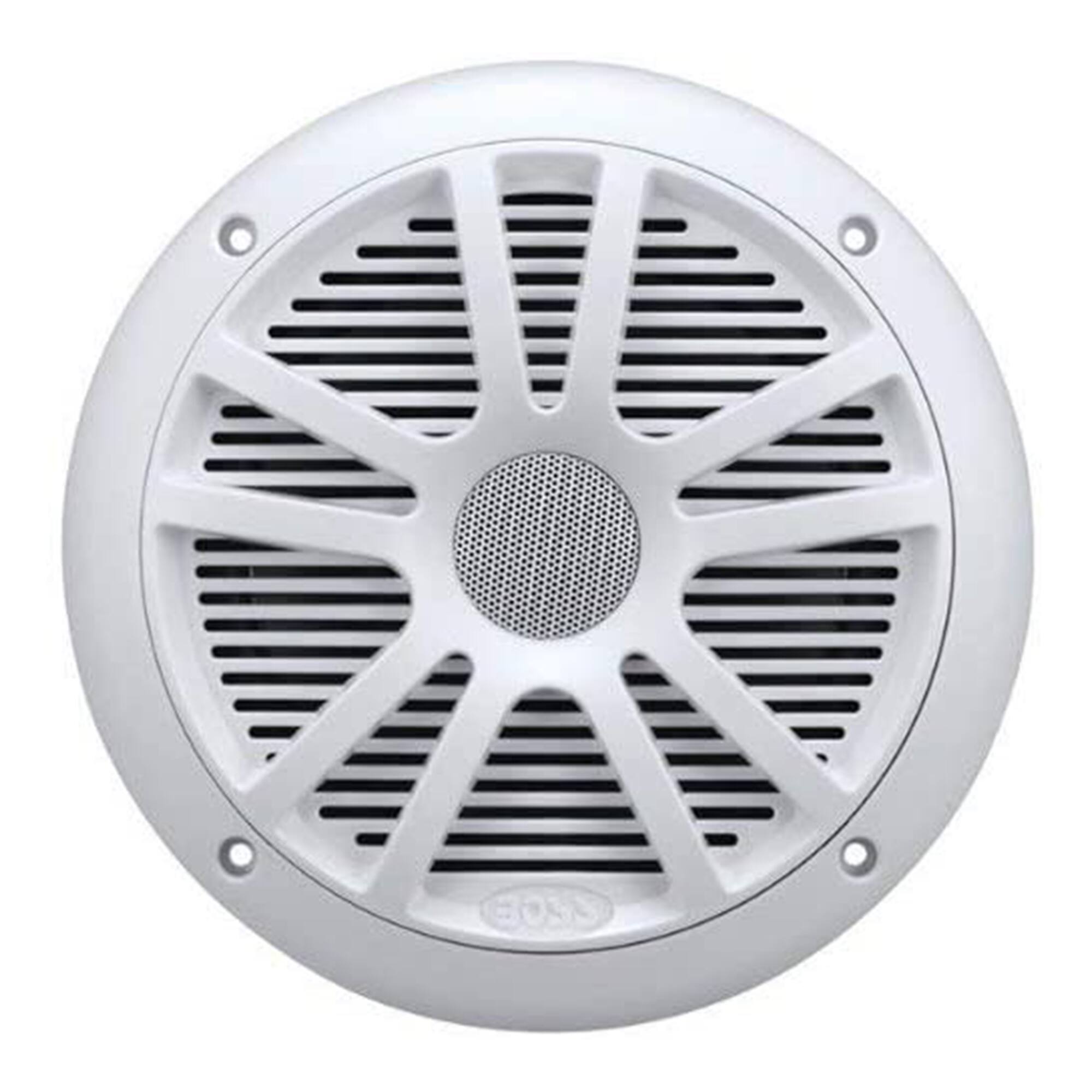Alt View 5. BOSS Audio - BOSS Audio MR6W 6.5" 360W Dual Cone Marine/Boat Speakers Stereo, White (4 Pack) - White.
