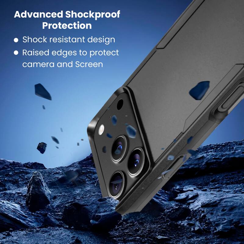Advanced Shockproof Protection

- Shock resistant design
- Raised edges to protect camera and Screen