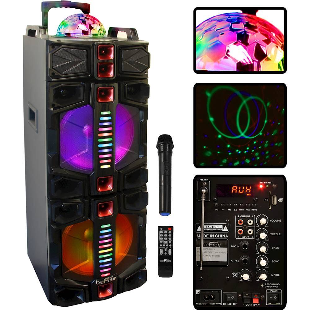 Alt View 11. beFree Sound - Dual 12" Powered Wireless Speaker (Each) - Gray/Black.