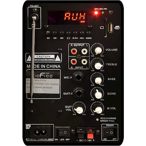 Alt View 13. beFree Sound - Dual 12" Powered Wireless Speaker (Each) - Gray/Black.