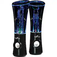 Front. beFree Sound - Powered Wireless Floor Speakers (Pair) - Black.