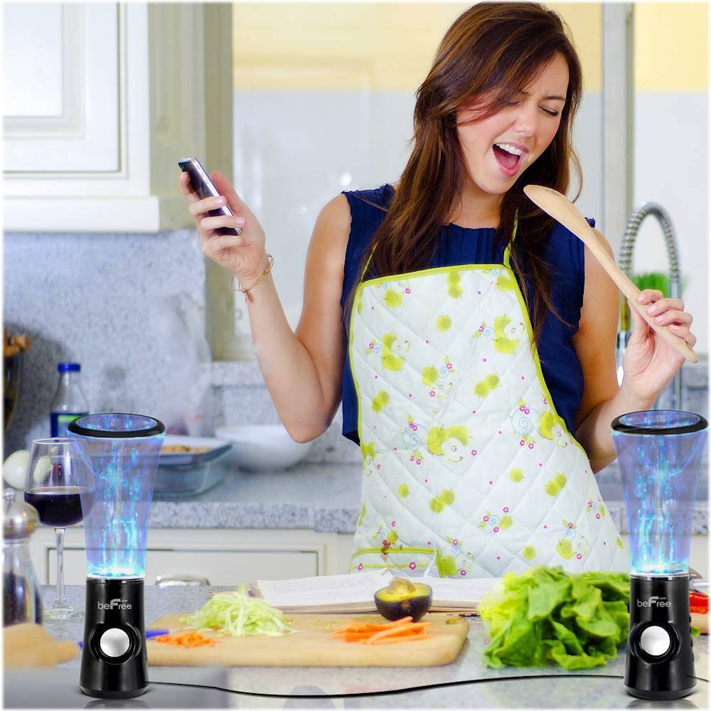 Alt View 12. beFree Sound - Powered Wireless Floor Speakers (Pair) - Black.