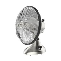 Vornado - Silver Swan Oscillating Vintage Fan - Brushed Nickel - Front_Zoom