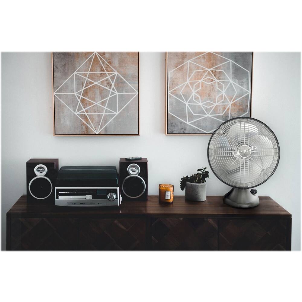 Alt View 14. Vornado - Silver Swan Oscillating Vintage Fan - Brushed Nickel.