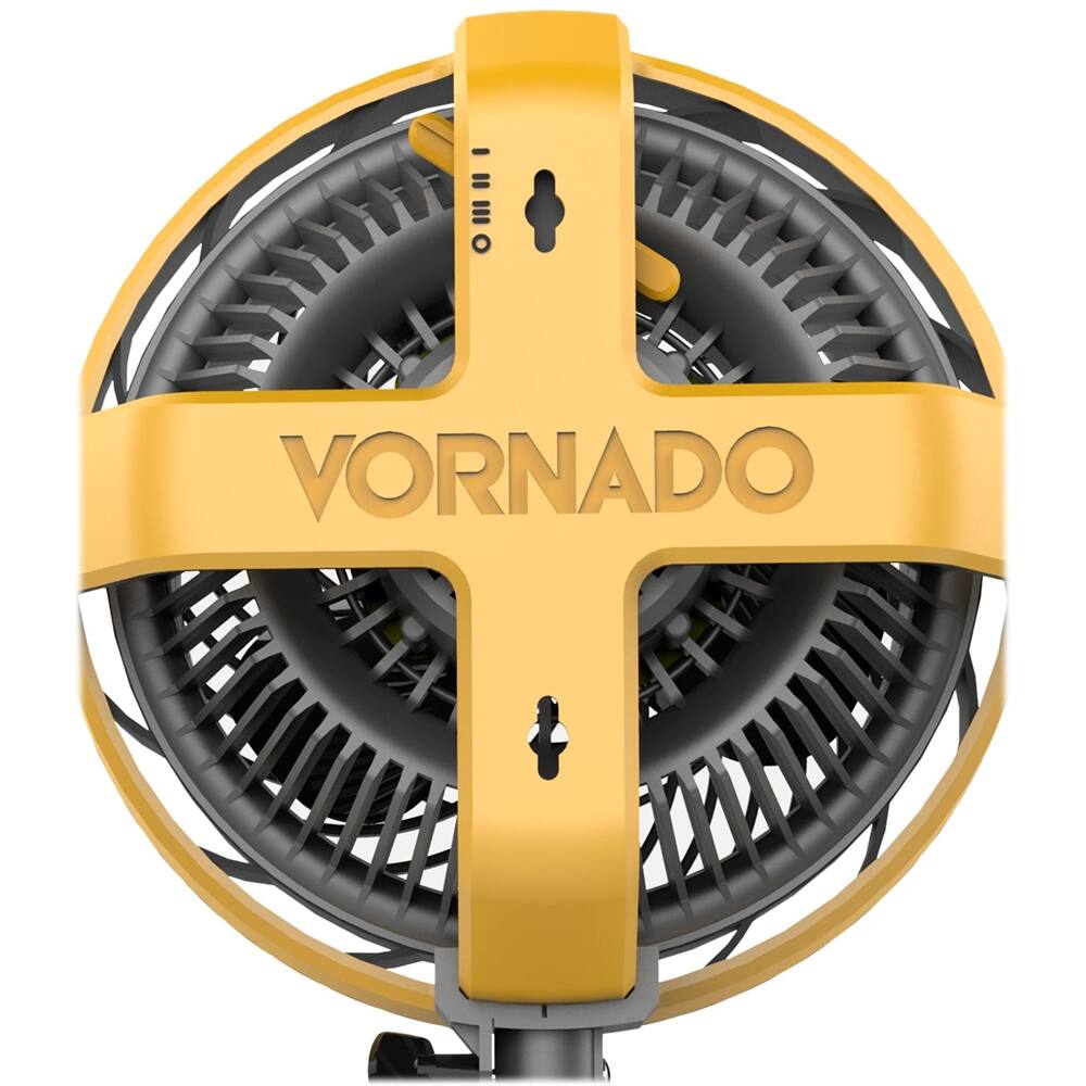 Alt View 12. Vornado - Vortex 7.2" Pedestal Fan - Black/Yellow.