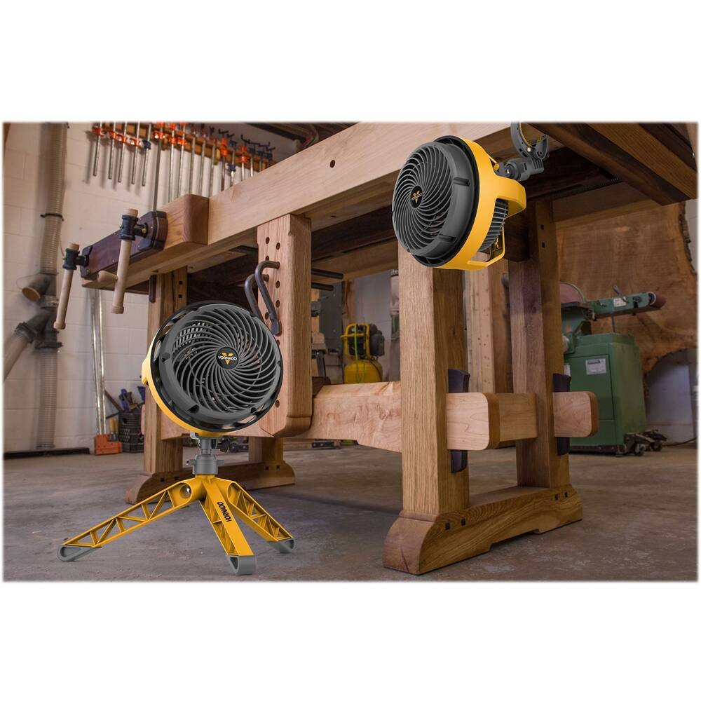 Alt View 13. Vornado - Vortex 7.2" Pedestal Fan - Black/Yellow.