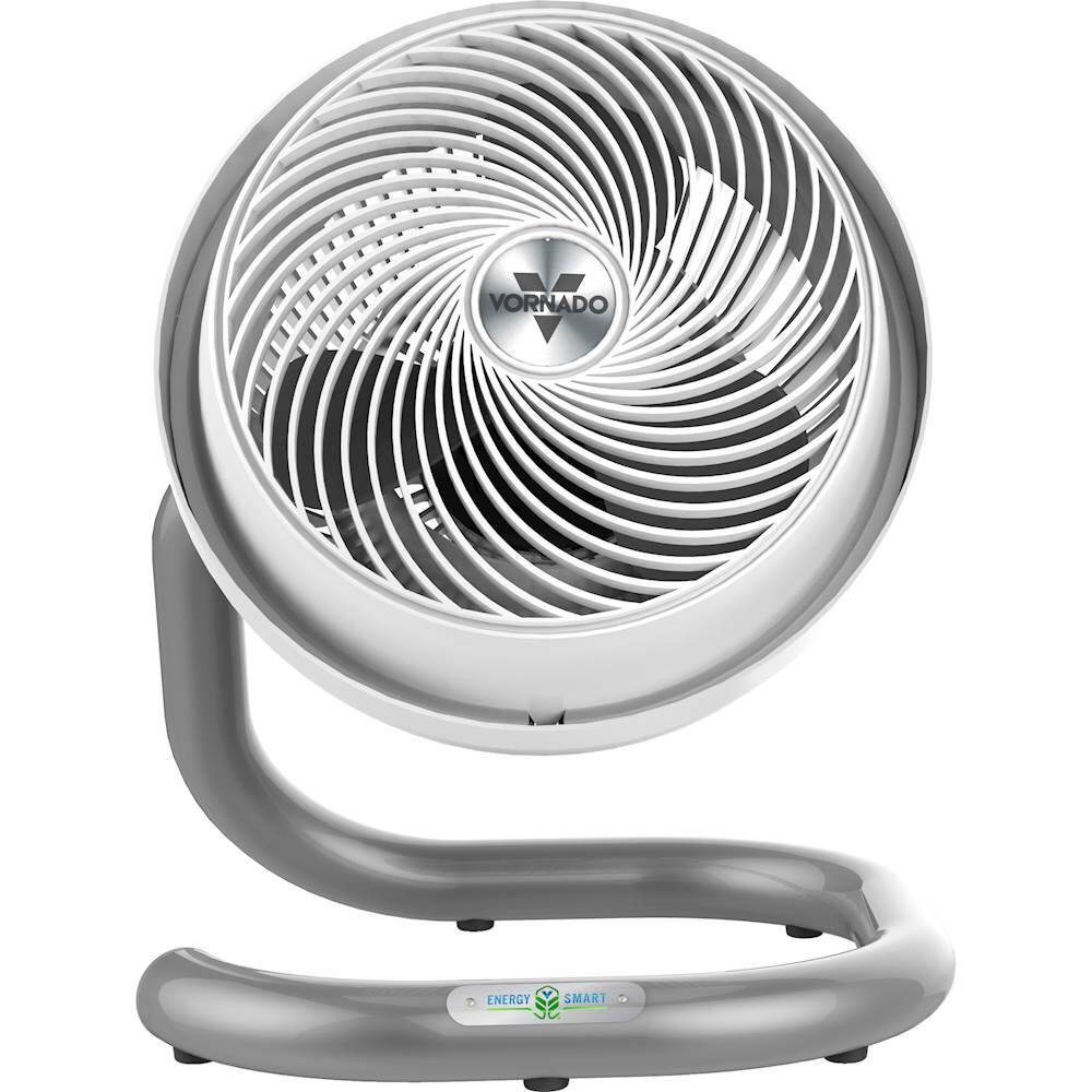 Left View: Vornado - Energy Smart 10" Floor Fan - White