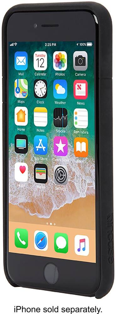 facet case for apple iphone 7 and 8 - black