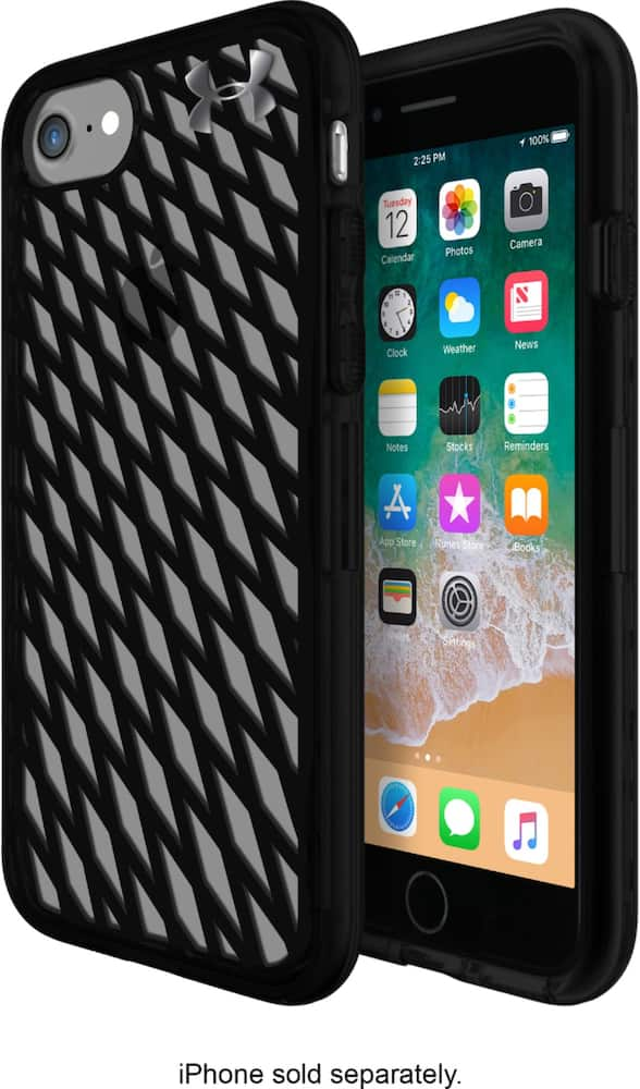 ua protect inner strength case for apple iphone 7 and 8 - black/clear