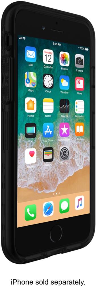 ua protect inner strength case for apple iphone 7 and 8 - black/clear