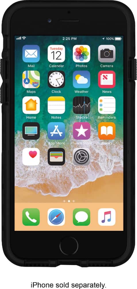 ua protect inner strength case for apple iphone 7 and 8 - black/clear ua protect inner strength case for apple iphone 7 and 8 - black/clear