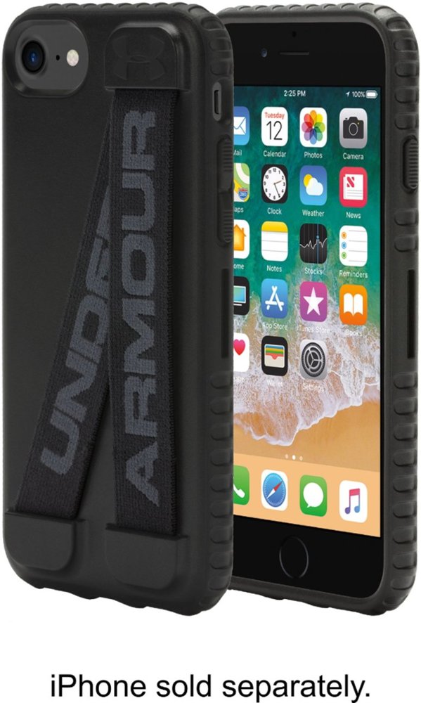 protect handle-it case for apple iphone 6, 6s, 7 and 8 - black/stealth