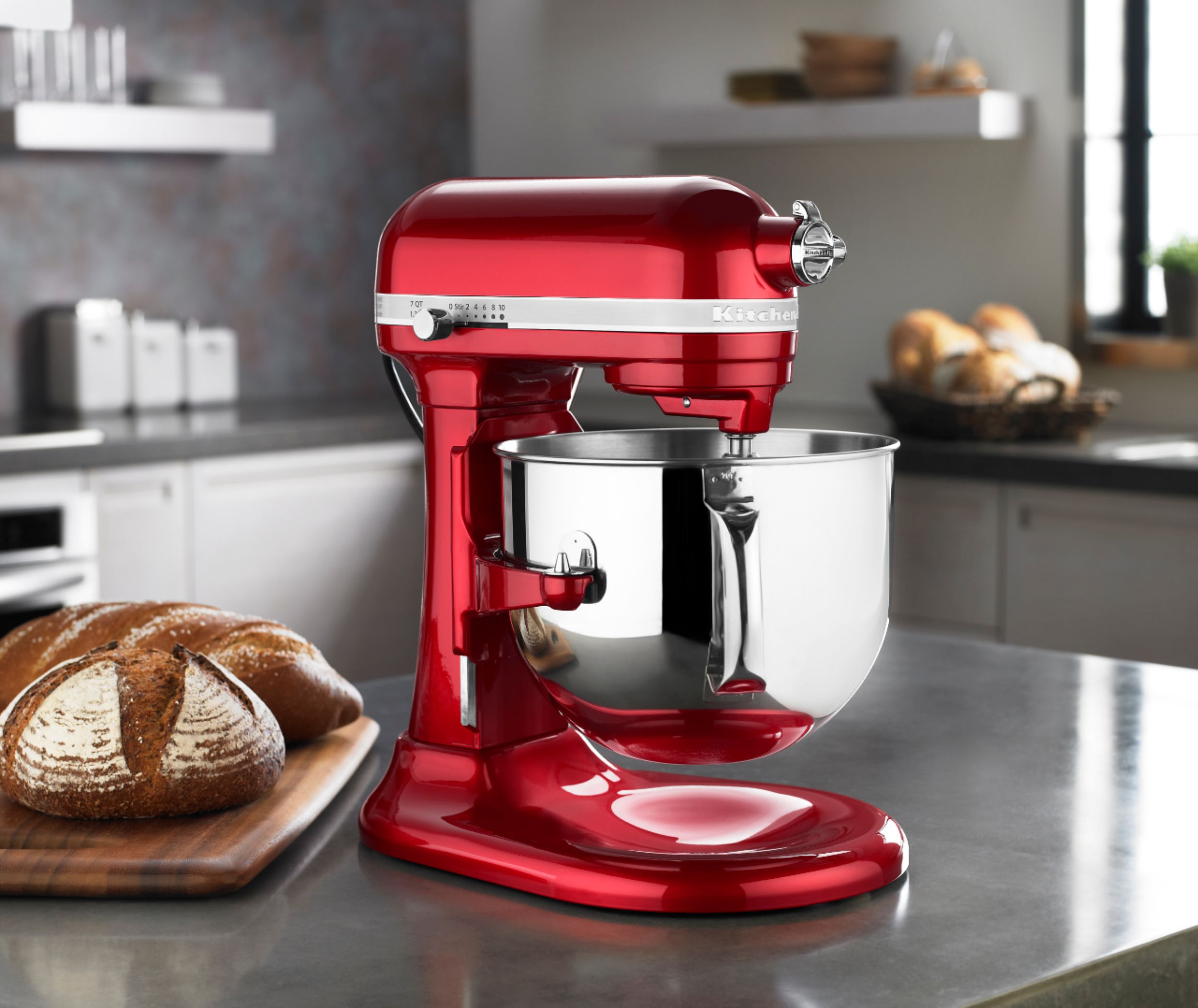 Best Buy: KitchenAid KSM7586PCA Pro Line Series Stand Mixer Candy Apple ...