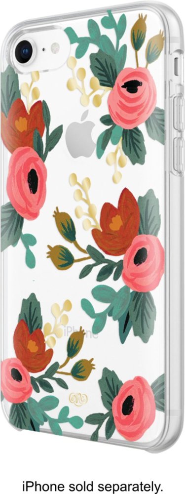 case for apple iphone 7 and 8 - clear rosa