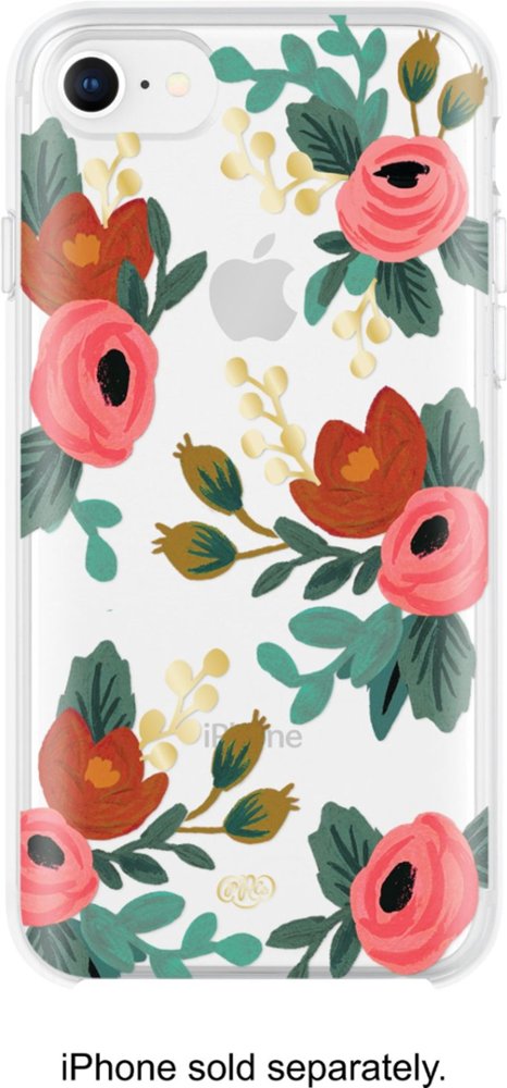 case for apple iphone 7 and 8 - clear rosa