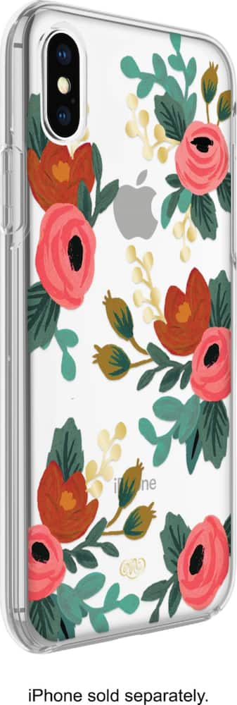 case for apple iphone x and xs - clear rosa