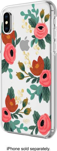 Rifle Paper - Case for AppleÂ® iPhoneÂ® X and XS - Clear Rosa was $34.99 now $16.99 (51.0% off)