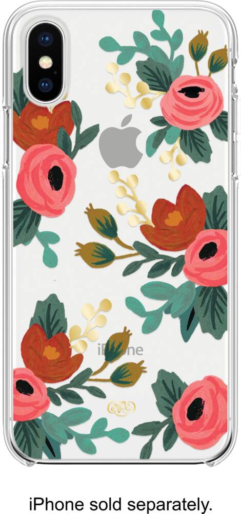 case for apple iphone x and xs - clear rosa