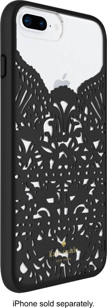 case for apple iphone 7 plus and 8 plus - clear/lace hummingbird black case for apple iphone 7 plus and 8 plus - clear/lace hummingbird black