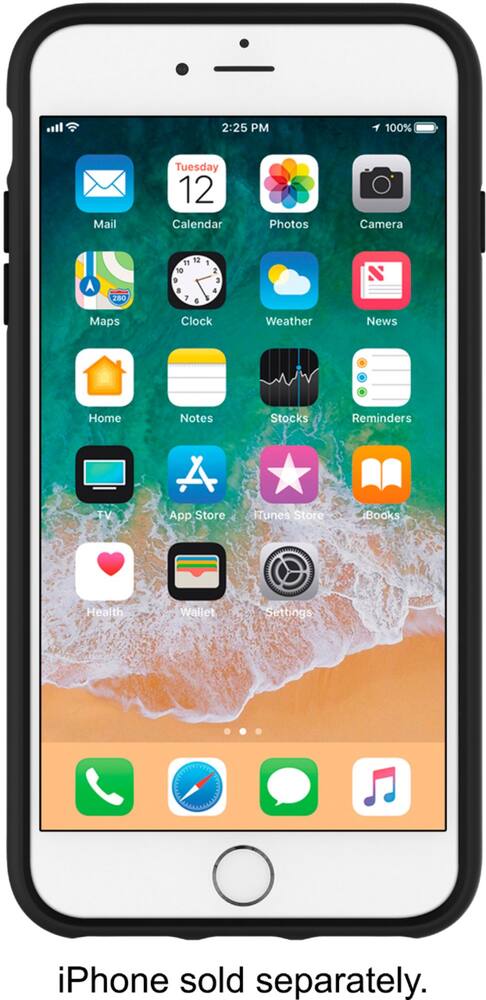 case for apple iphone 7 plus and 8 plus - clear/lace hummingbird black case for apple iphone 7 plus and 8 plus - clear/lace hummingbird black