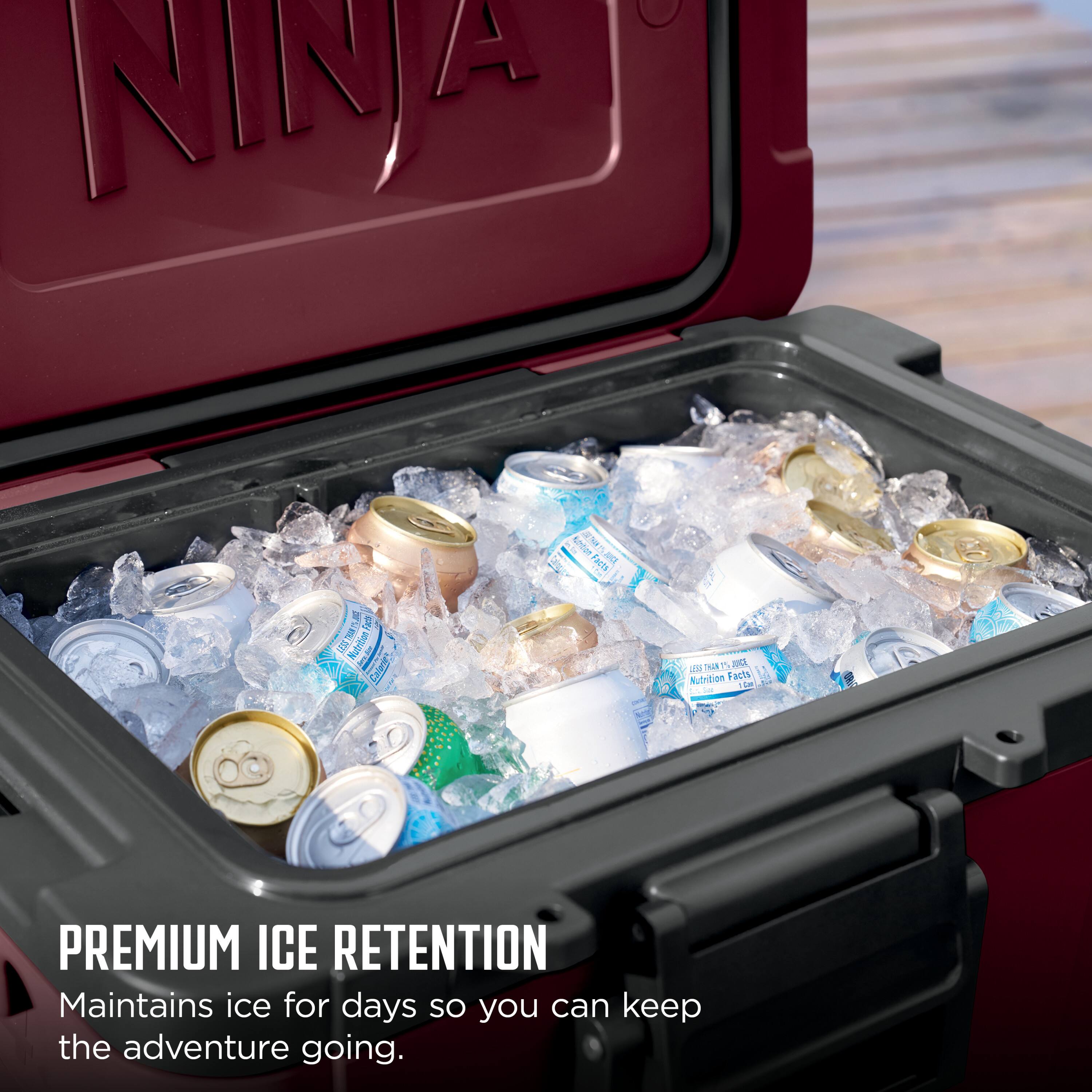 NINA A M Cerl  
3 Nutrition I i Colory Aden 2N a Y Facts e .. 1 a 5 20 12 Nutrition Facts - 1 DA PREMIUM ICE RETENTION Maintains ice for days so you can keep the adventure going.
