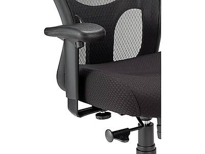 Alt View 3. Tempur-Pedic - Tempur-Pedic Ergonomic Mesh Swivel Task Chair, Black (TP9000) - Black.