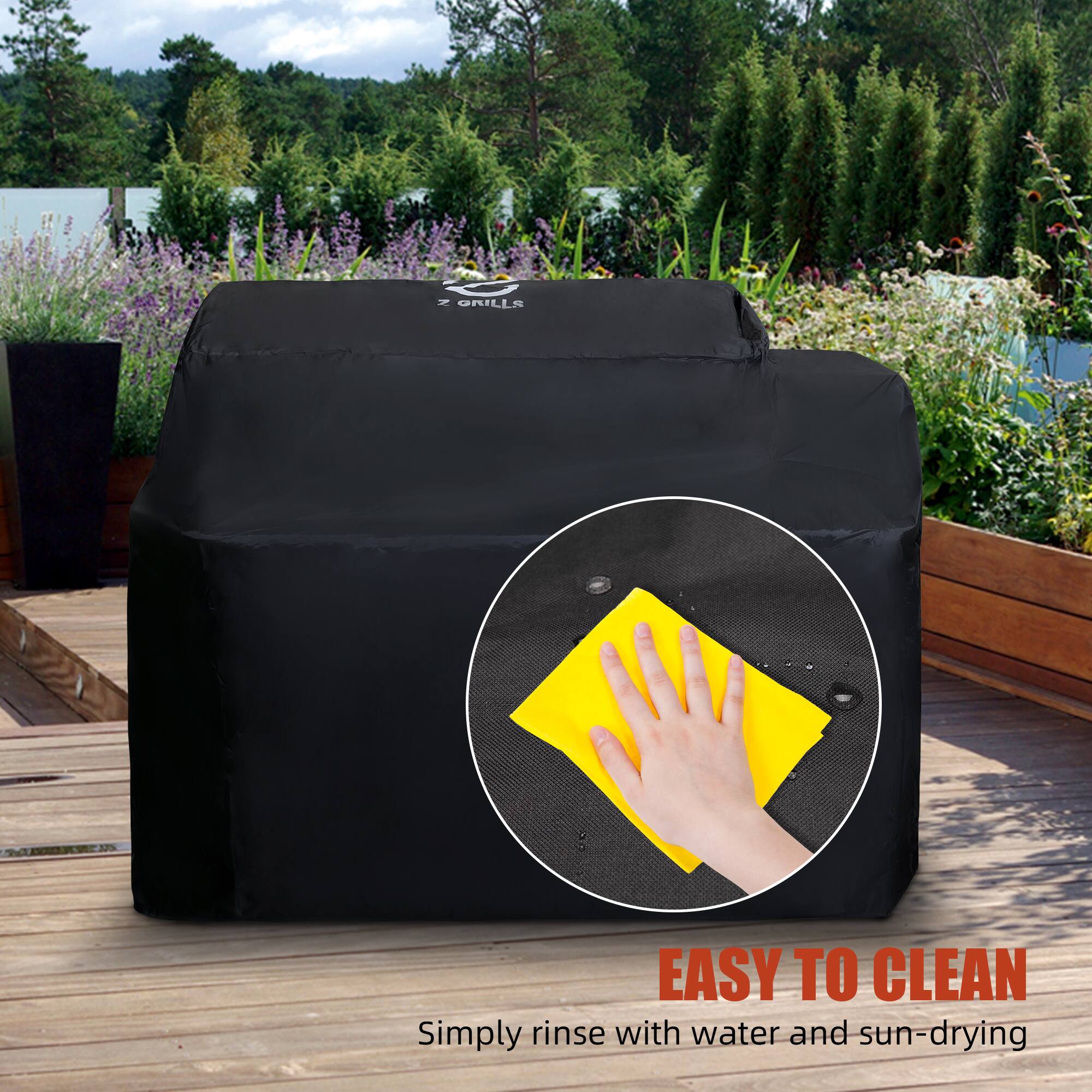 EASY TO CLEAN  
Simply rinse with water and sun-drying
