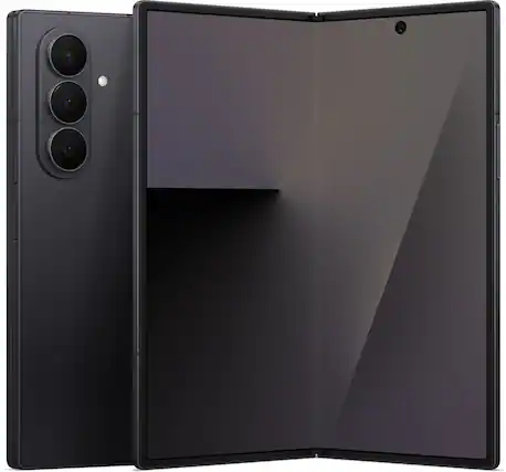 Front. Samsung - Galaxy Z Fold7 512GB (Unlocked) - Jet Black.