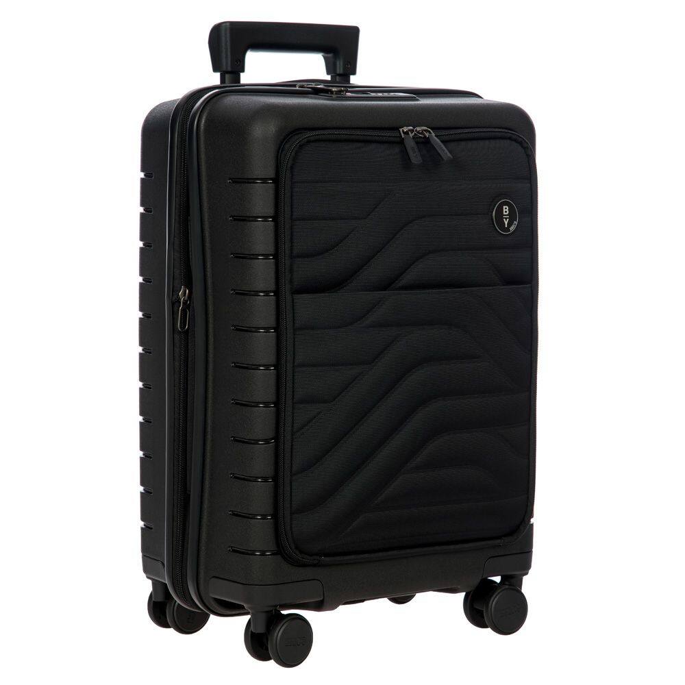 Angle. Bric's - Bric's B|Y Ulisse 21" Expandable Spinner w/Pocket, Black - Black.