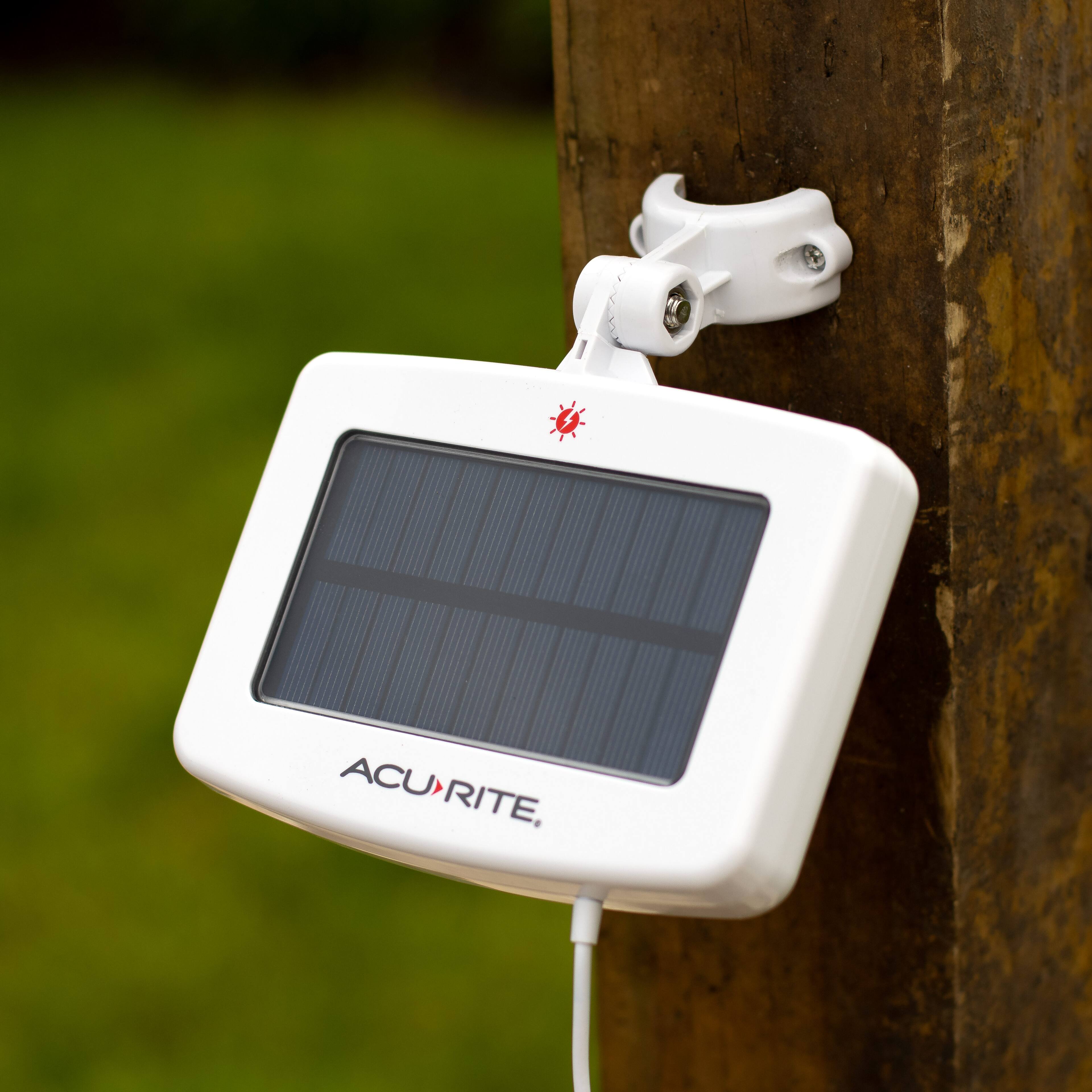 Alt View 6. AcuRite - Optimus WiFi Weather Station with Digital Display, Solar Powered Sensor & Mobile App for Remote Monitoring - Black.