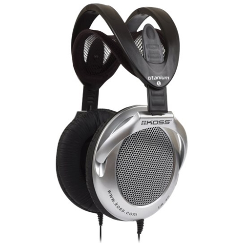 Best Buy: Koss UR 40 Over-the-Ear Headphones Silver, Black UR 40