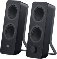 Logitech - Z207 2.0 Bluetooth Stereo Computer Speakers - Black - Front_Zoom