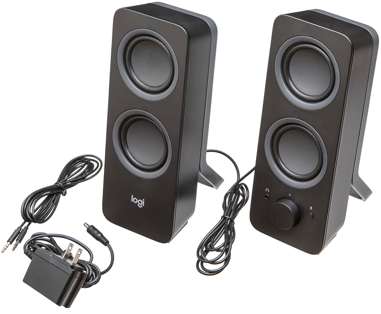 Logitech Z407 2.1 Bluetooth Computer Speaker System with Wireless Control  (3-Piece) Black 980-001347 - Best Buy