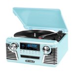 Front Zoom. Victrola - 50's Bluetooth Stereo Audio System - Teal.