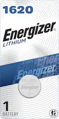 Front. Energizer - Energizer 1620 Lithium Coin Battery, 1 Pack - silver.