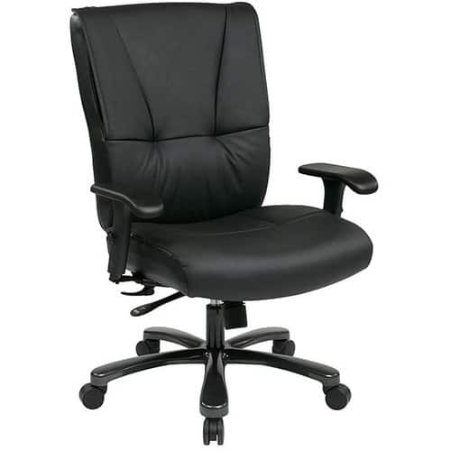 Front Standard. Office Star - Big and Tall Deluxe Executive Leather Chair.