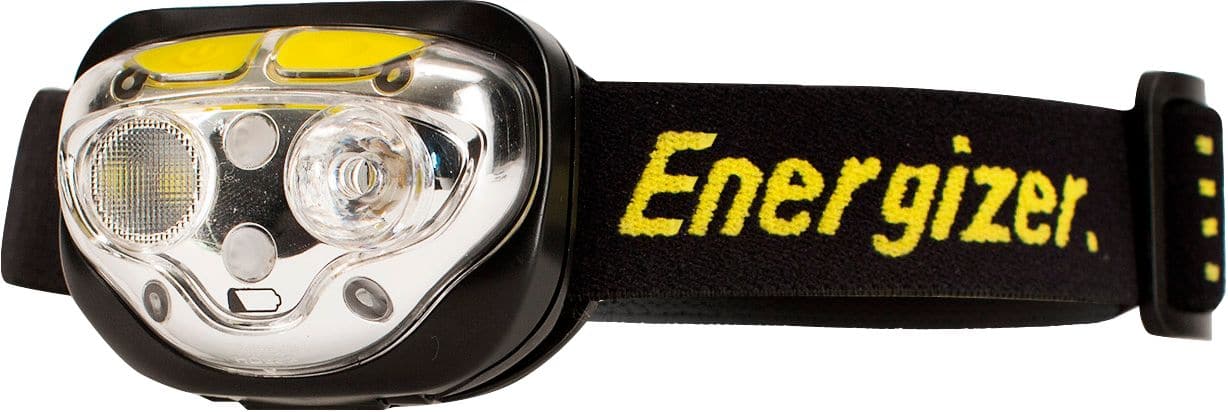 Front. Energizer - Vision Ultra HD LED Headlamp - Yellow and Black.