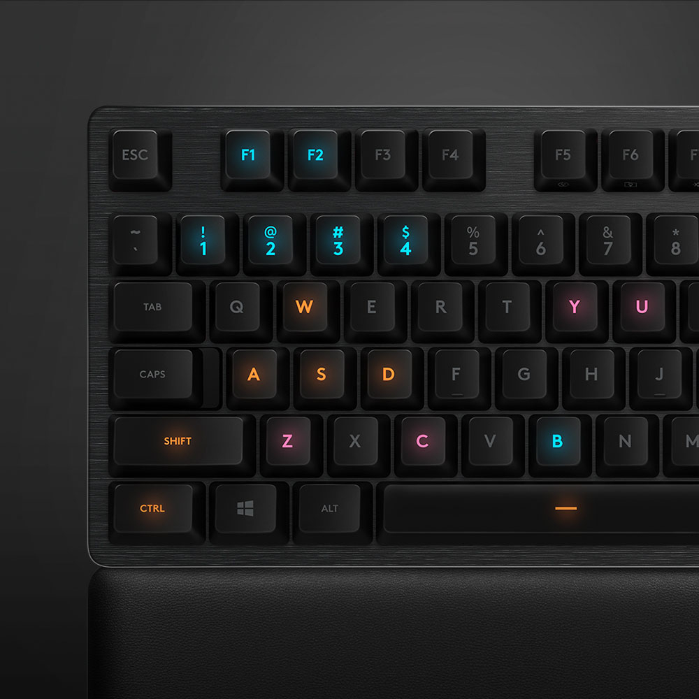 Buy: Logitech Carbon Full-size Wired Mechanical GX Blue Clicky Switch Gaming Keyboard with RGB Backlighting Carbon 920-008924
