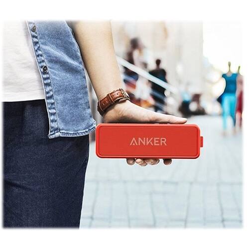 Alt View 13. Anker - SoundCore 2 Portable Bluetooth Speaker - Red.