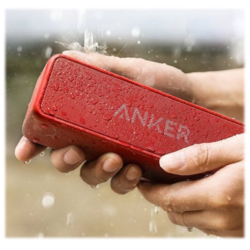 Alt View 14. Anker - SoundCore 2 Portable Bluetooth Speaker - Red.