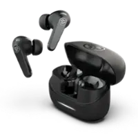 JLab - Jbuds Pods ANC True Wireless Earbuds - Black - Front_Zoom