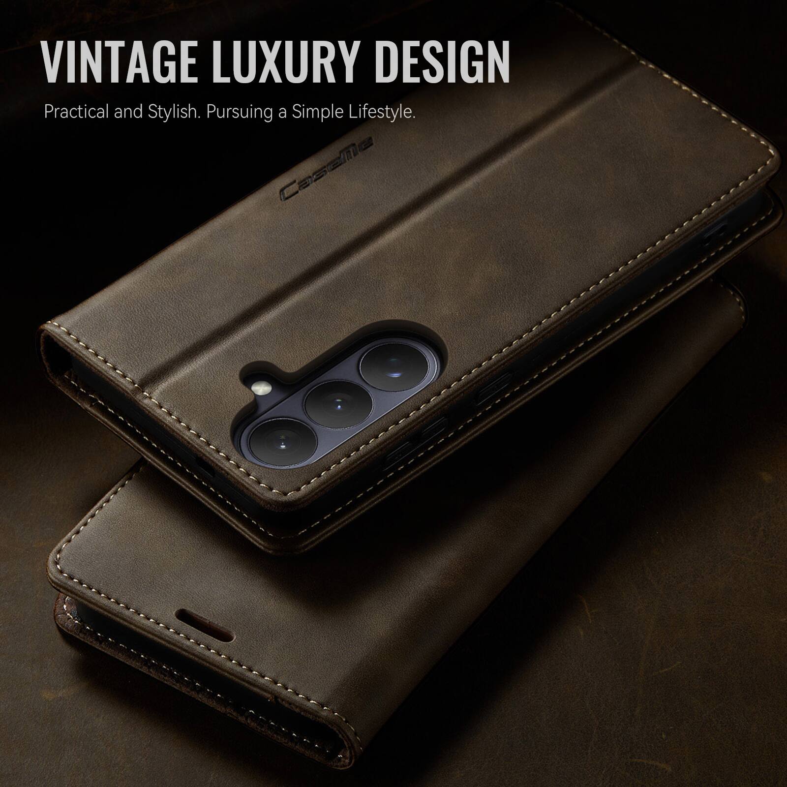 VINTAGE LUXURY DESIGN  
Practical and Stylish. Pursuing a Simple Lifestyle.  
CaseMe