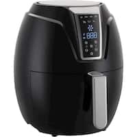 Emerald - 3.2L Digital Air Fryer - Black - Angle_Zoom